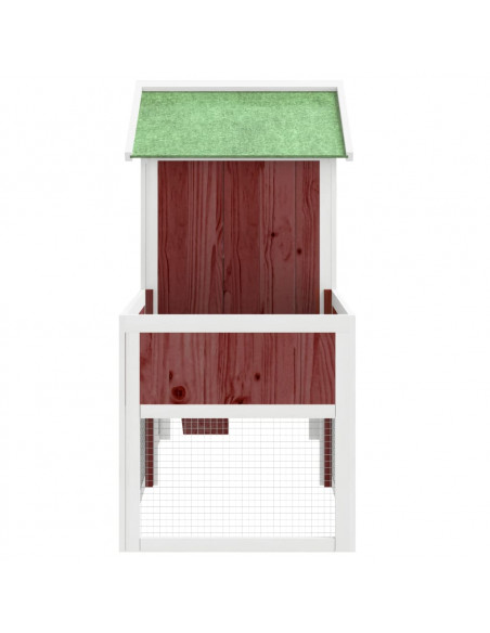 Conigliera Moka 170x63x113 cm in Legno Massello di Pino