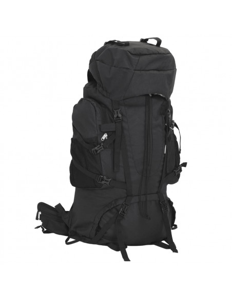 Zaino da Trekking Nero 100 L in Tessuto Oxford