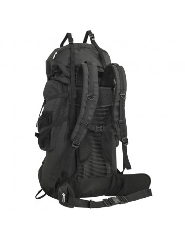 Zaino da Trekking Nero 100 L in Tessuto Oxford