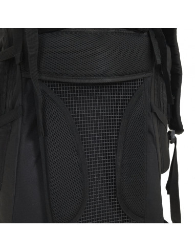 Zaino da Trekking Nero 100 L in Tessuto Oxford