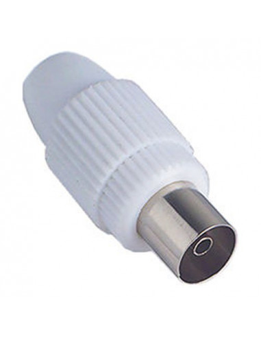 Connettore antenna Fanton 32020 Presa Coassiale Tv Bianco Bianco