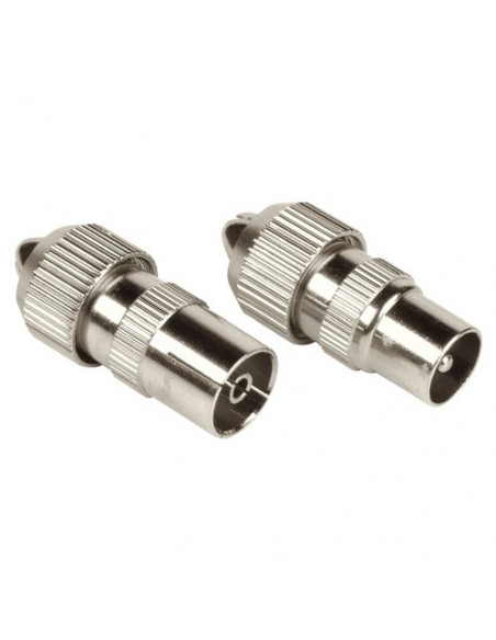 Connettore antenna Hama 00205211 Coax Set 2 Pz Metal Metal
