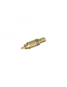 Connettore audio Goobay 11281 Iadap Rca Mb Gold e Black Gold e Black