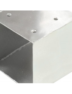 Connettore per Pali a Forma di T in Metallo Zincato 81x81 mm