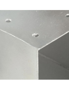 Connettore per Pali a Forma di X in Metallo Zincato 81x81 mm