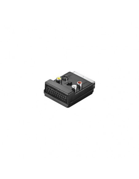 Connettore video Techly IADAP SCART 312 Scart Adapter in Out Black Bla
