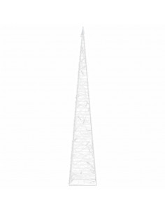 Cono di Luce LED Acrilico Decorativo Bianco Freddo 60 cm