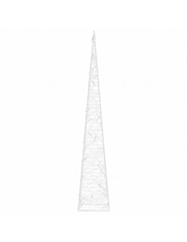 Cono di Luce LED Acrilico Decorativo Bianco Freddo 60 cm