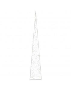 Cono di Luce LED Decorativo Acrilico Blu 120 cm