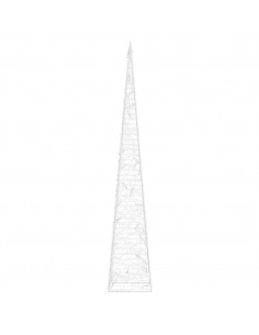 Cono di Luce LED Decorativo Acrilico Blu 60 cm