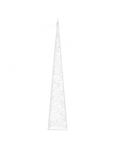 Cono di Luce LED Decorativo Acrilico Blu 60 cm