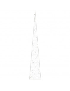 Cono di Luce LED Decorativo Acrilico Blu 90 cm