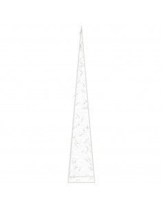 Cono di Luce LED Decorativo Acrilico Multicolore 120 cm