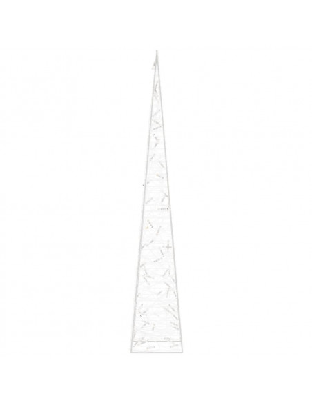 Cono di Luce LED Decorativo Acrilico Multicolore 120 cm