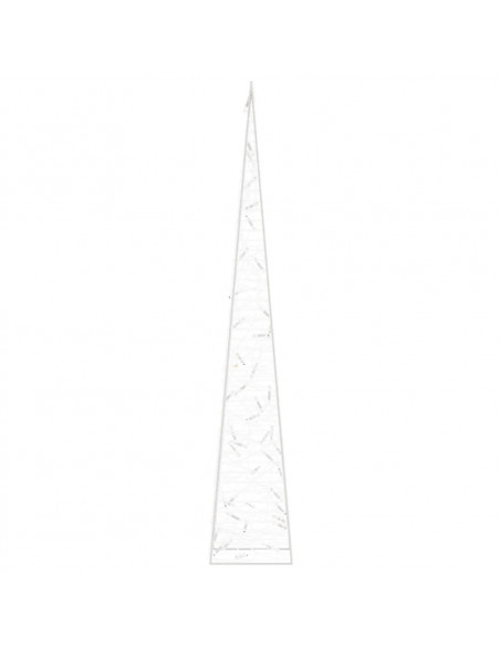 Cono di Luce LED Decorativo Acrilico Multicolore 90 cm