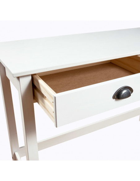 Consolle Hill con 2 Cassetti 110x45x74 cm in Massello di Pino