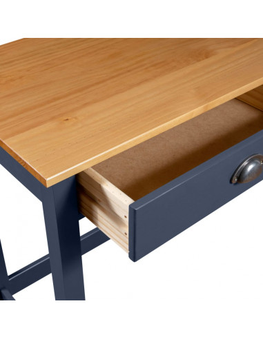 Consolle Hill con 2 Cassetti Grigia 110x45x74 cm Legno Pino