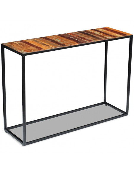 Consolle in Legno Massello Recuperato 110x35x76 cm