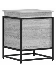 Contenitore con Coperchio Grigio Sonoma 40x40x51,5cm Truciolato