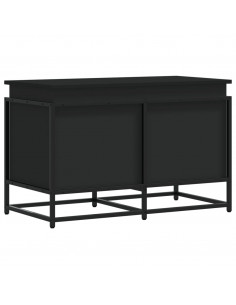 Contenitore con Coperchio Nero 80x40x51,5 cm in Truciolato
