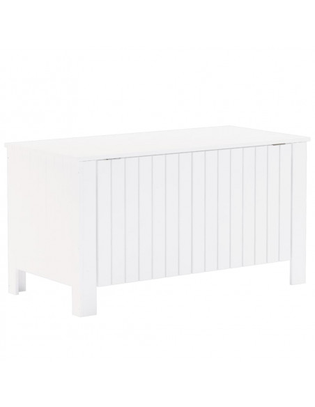Contenitore con Coperchio RANA Bianco 100x49x54cm Massello Pino