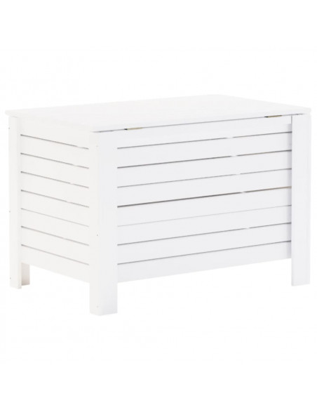 Contenitore con Coperchio RANA Bianco 100x49x54cm Massello Pino