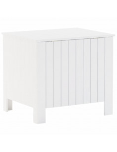 Contenitore con Coperchio RANA Bianco 60x49x54 cm Massello Pino