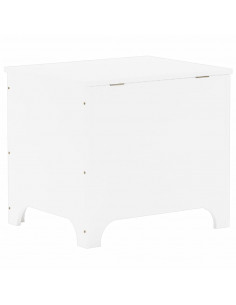 Contenitore con Coperchio RANA Bianco 60x49x54 cm Massello Pino