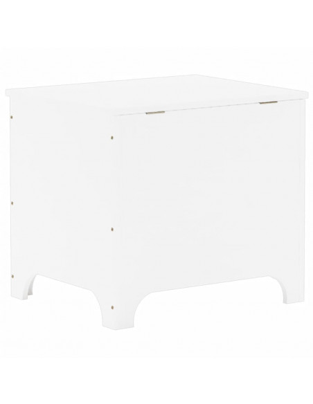 Contenitore con Coperchio RANA Bianco 60x49x54 cm Massello Pino