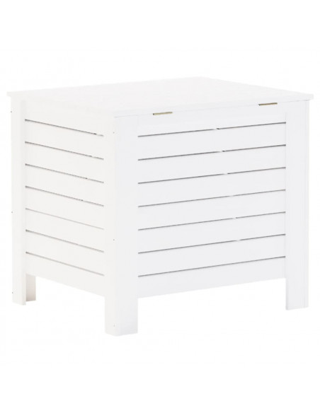 Contenitore con Coperchio RANA Bianco 60x49x54 cm Massello Pino