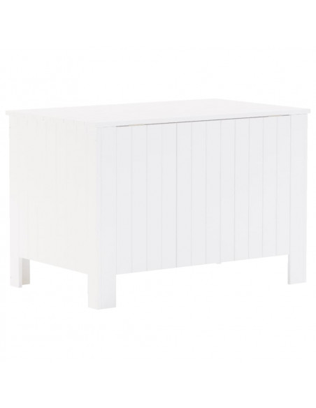Contenitore con Coperchio RANA Bianco 80x49x54 cm Massello Pino