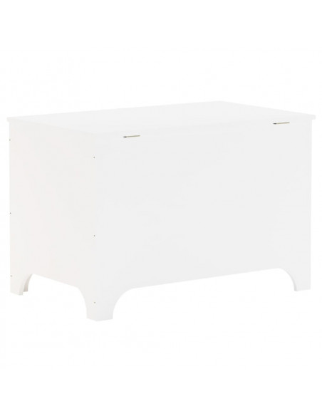 Contenitore con Coperchio RANA Bianco 80x49x54 cm Massello Pino
