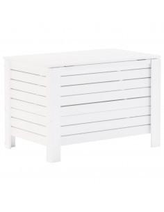 Contenitore con Coperchio RANA Bianco 80x49x54 cm Massello Pino