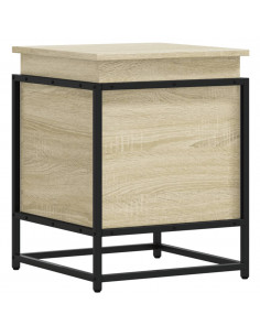 Contenitore con Coperchio Rovere Sonoma 40x40x51,5cm Truciolato