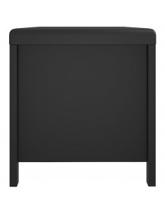 Contenitore con Cuscino Nero 105x40x45cm Legno Multistrato