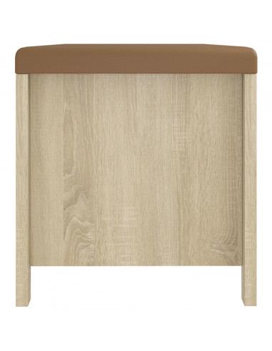 Contenitore con Cuscino Rovere Sonoma 105x40x45cm Multistrato