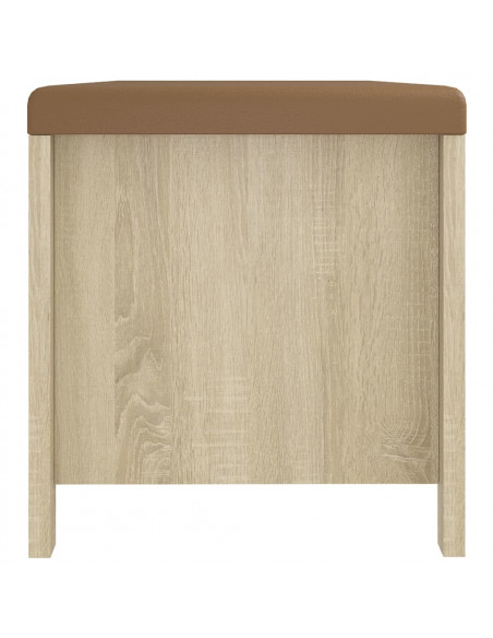 Contenitore con Cuscino Rovere Sonoma 105x40x45cm Multistrato