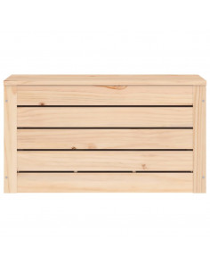 Contenitore Portaoggetti 59,5x36,5x33 cm Legno Massello Pino