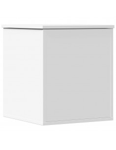 Contenitore Portaoggetti Bianco 40x42x46 cm Legno Multistrato