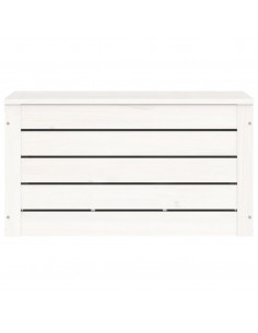 Contenitore Portaoggetti Bianco 59,5x36,5x33cm Massello di Pino
