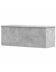 Contenitore Portaoggetti Grigio Cemento 90x35x35cm Truciolato