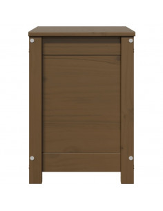 Contenitore Portaoggetti Miele 60x32x45,5cm Legno Massello Pino
