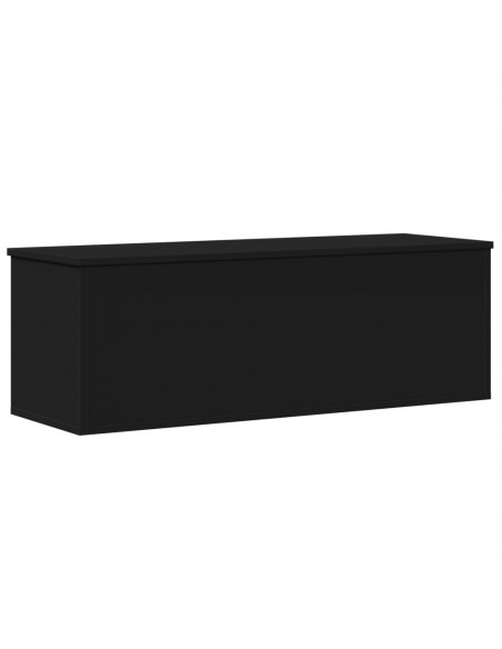 Contenitore Portaoggetti Nero 102x35x35 cm in Truciolato