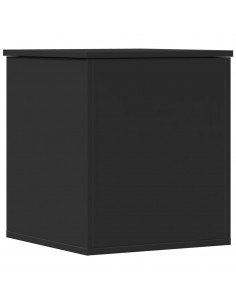 Contenitore Portaoggetti Nero 40x42x46 cm Legno Multistrato