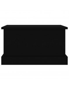 Contenitore Portaoggetti Nero 50x30x28 cm Legno Multistrato