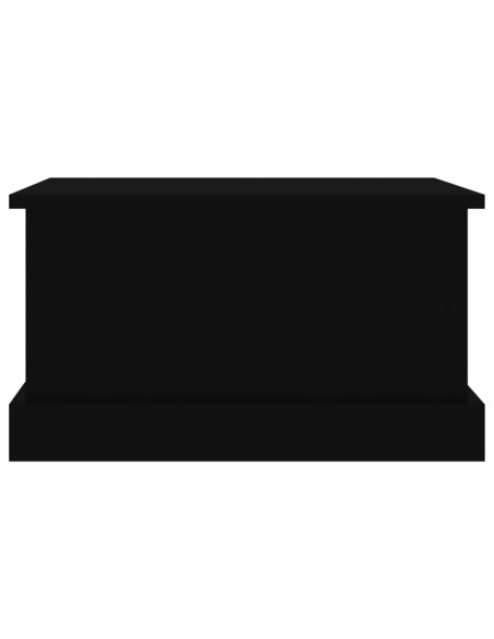 Contenitore Portaoggetti Nero 50x30x28 cm Legno Multistrato