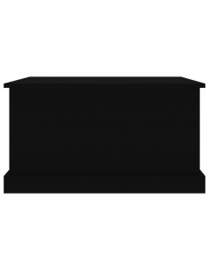 Contenitore Portaoggetti Nero 70x40x38 cm Legno Multistrato