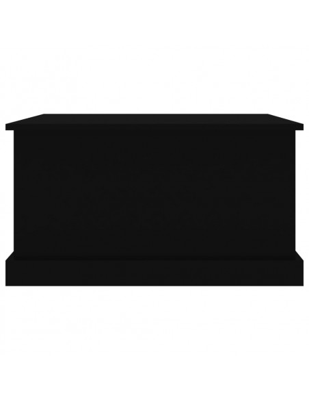 Contenitore Portaoggetti Nero 70x40x38 cm Legno Multistrato