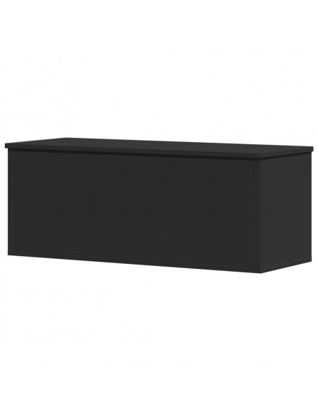 Contenitore Portaoggetti Nero 90x35x35 cm in Truciolato