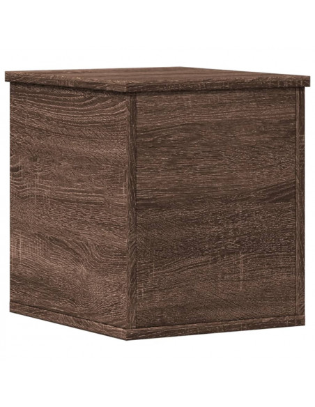Contenitore Portaoggetti Rovere Marrone 30x35x35 cm Truciolato